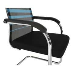 Zasedací židle, modrá/černá, ESIN