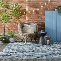 Flair Rugs kusový koberec Plaza Willow Blue – na ven i na doma