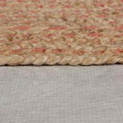 Flair Rugs kusový koberec Capri Jute Natural/Coral kruh