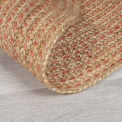 Flair Rugs kusový koberec Capri Jute Natural/Coral kruh