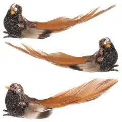 Ptáček s klipem MO5013, 3ks měděný