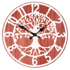 Hodiny nástěnné MDF, 34cm HA1716