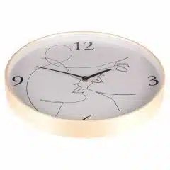Hodiny nástěnné, MDF s dřevěným rámem, 40cm. HA1743