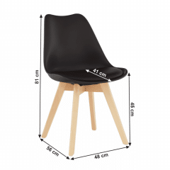 Židle BALI 2 NEW - tmavě hnědá/buk č.7