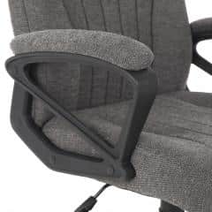 Židle kancelářská, tmavě šedá látka, plastový kříž KA-Y389 GREY2