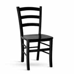 Dřevěná židle Paysane COLOR - černá č.1