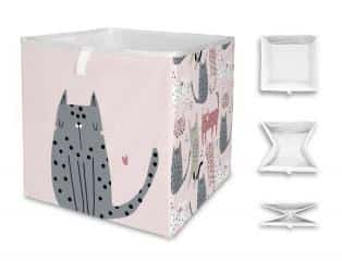 Dětská úložná krabice kočičky, 32x32x32cm / 32l, Mr.Little Fox by Butter Kings