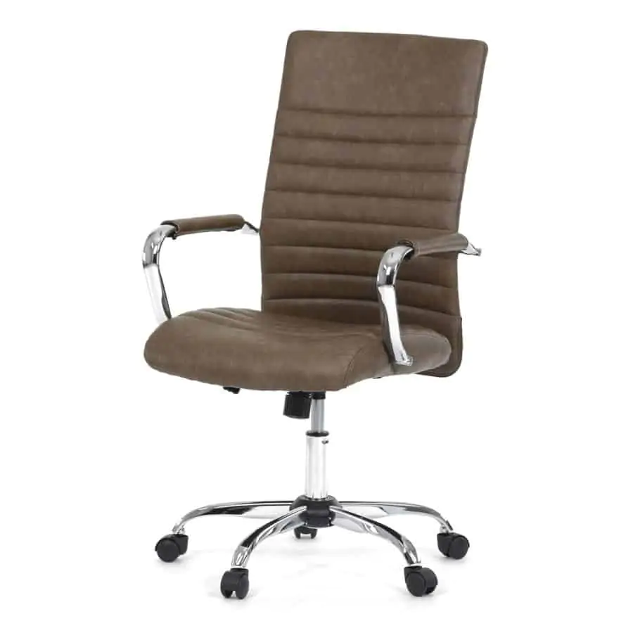 Autronic Kancelářská židle KA-V307 BR, chromový kříž