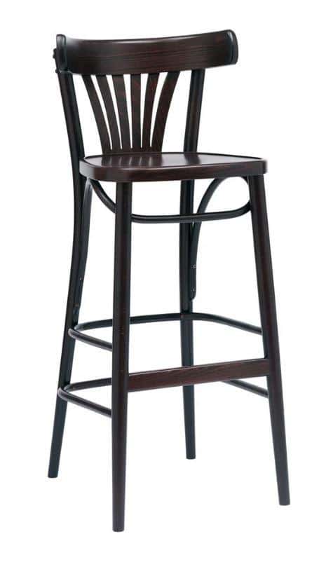 Levně ATAN Barová dřevěná židle 311 130 N°56 - II.jakost