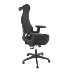 Židle kancelářská, černá MESH, plastový kříž KA-S248 BK