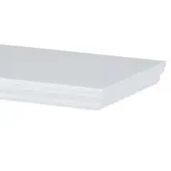 Polička nástěnná 80 cm, MDF, barva bílá, baleno v ochranné fólii P-025 WT