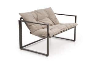 SHARK zestaw ogrodowy ( sofa + fotel 2x + ława ), czarny / cappuccino (1p=1szt)