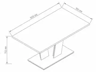 Jídelní stůl TROYA bílá lesk