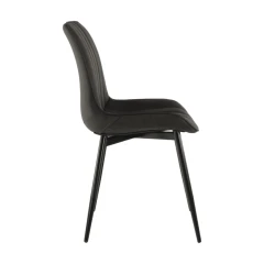 Židle HAZAL - tmavě šedá/černá č.2