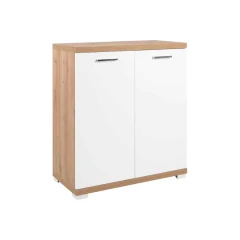 Komoda MILANO 1 - dub artisan /lesklá bílá