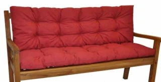Polstr na zahradní lavičku 120 cm - vínový melír č.1