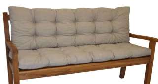 Polstr na zahradní lavičku 120 cm - béžový melír č.1