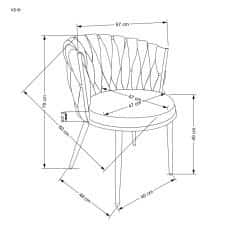 K516 krzesło jasny beżowy (1p=2szt)