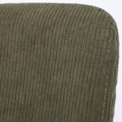 Židle jídelní, zelená látka, černý kov DCL-964 GRN2