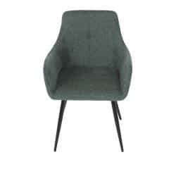 Židle jídelní, zelená látka, černé kovové nohy DCH-226 GRN2
