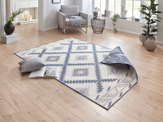 NORTHRUGS - Hanse Home koberce kusový koberec Twin Supreme 103430 Malibu blue creme – na ven i na doma