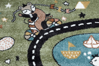 Dywany Łuszczów dětský kusový koberec Fun Route Street animals green