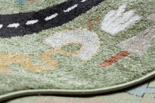 Dywany Łuszczów dětský kusový koberec Fun Route Street animals green