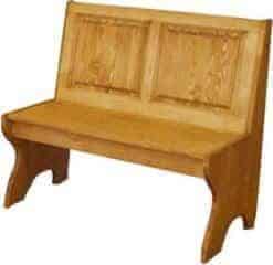 Dřevěná lavice plná malá 00528