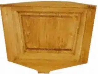 Dřevěná lavice plná 00527 roh