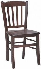 Dřevěná židle Veneta - tmavě hnědá