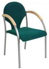 Konferenční židle Neon - dřevěné područky