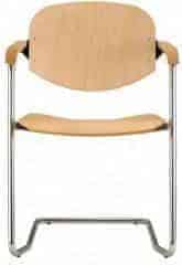 Konferenční židle Wendy dřevěná cantilever
