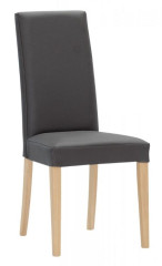 Jídelní židle Nancy buk - dub sonoma/grigio koženka