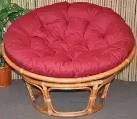 Ratanový papasan 110 cm - medový