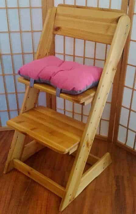 ATAN Sedák na dětskou židli Klára 2 Růžovo-fialová