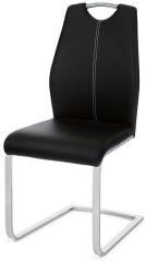 Jídelní židle HC-785 - BK černá koženka