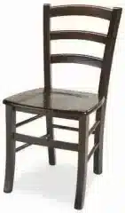 Dřevěná židle Venezia - masiv - tmavě hnědá