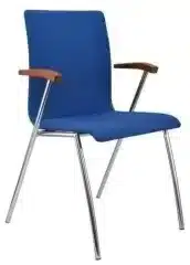 Konferenční židle Ibis s područkami - čalouněná