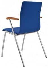 Konferenční židle Ibis s područkami - čalouněná