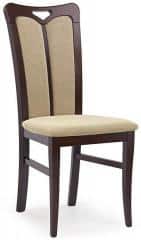 Jídelní židle Hubert 2 - ořech tmavý/Torent beige