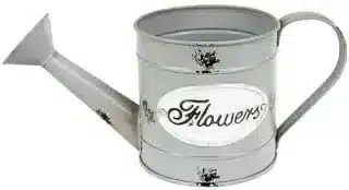 Plechová konvička Flowers