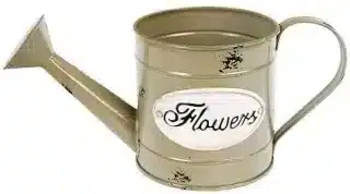 Plechová konvička Flowers