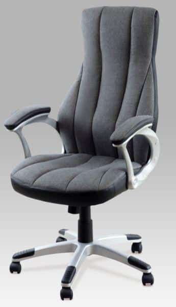 Autronic Kancelářská židle KA-T217 GR2 GR2 - látka šedá/koženka černá
