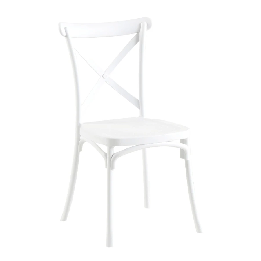 Stohovatelná židle SAVITA - bílá