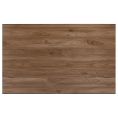 Jídelní stůl, 160x80, deska MDF, dýha divoký dub, kovové nohy, černý lak AT-686 OAK