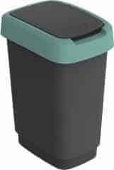 TWIST odpadkový koš 10L - krémově zelený