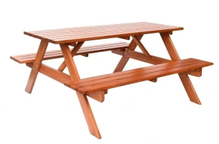 PIKNIK zahradní set dřevěný - 200 cm - lakovaný