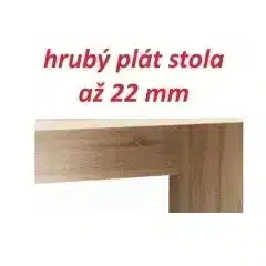 PC stůl EGON - dub sonoma/bílá