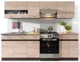 Kuchyňská linka Junona Line 240 - dub sonoma/wenge