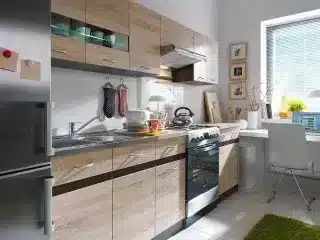 Kuchyňská linka Junona Line 240 - dub sonoma/wenge